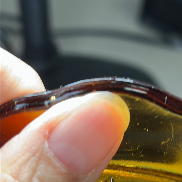 Amber Glass Serving Bowl - Picture 11 of 13